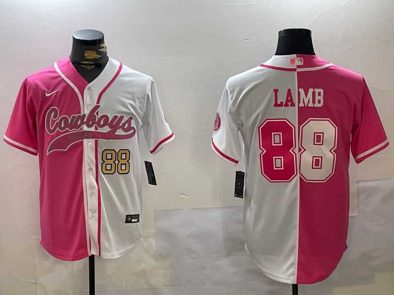 Men%27s Dallas Cowboys #88 CeeDee Lamb 2024 Arctic white red Stitched Baseball Jerseys->dallas cowboys->NFL Jersey